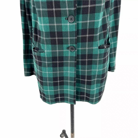 Torrid lightweight ponte knit longline plaid blazer jacket plus size 2X NWT - Picture 6 of 16